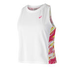 ASICS Bekleidung ASICS Color Injection Tank-Top Damen-Weiß,Pink