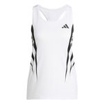 adidas Bekleidung adidas Adizero Archive Singlet Laufshirt Damen-Weiß