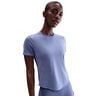 Swift Tee Laufshirt Damen-blaugrau, silber