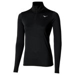 Mizuno Bekleidung Mizuno Core Impulse Half Zip Laufshirt Damen - schwarz, 