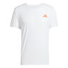 Adizero Laufshirt Herren-Weiß,Orange