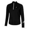 Icon 1/2 Zip Laufshirt Damen-Schwarz