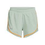 Under Armour Bekleidung Under Armour Fly-By Elite 3in Shorts Damen-Grün,Orange