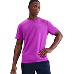 Nike Bekleidung Nike Miler Tee Laufshirt Herren-lila, silber