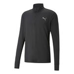 Puma Bekleidung Puma Run Favorite 1/4 Zip Laufshirt Herren-Schwarz