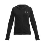 Under Armour Bekleidung Under Armour Rival Fleece LU Sweatjacke Mädchen-Schwarz