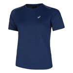 ASICS Bekleidung ASICS Road Laufshirt Damen-Dunkelblau