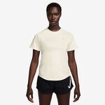 Nike Bekleidung Nike Swift Tee Laufshirt Damen-creme