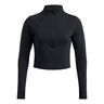 Launch Elite Half Zip Laufshirt Damen-Schwarz