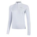 Puma Bekleidung Puma Velocity Cloudspun 1/4 Zip Laufshirt Damen-Blau