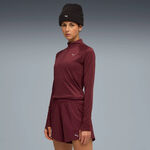 Puma Bekleidung Puma Velocity Cloudspun 1/4 Zip Laufshirt Damen-Rot