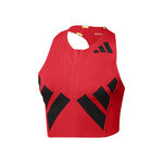 adidas Bekleidung adidas Road To Records Crop Top Tank-Top Damen-Rot,Schwarz