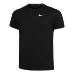 Nike Bekleidung Nike Miler Tee Laufshirt Herren-schwarz, grau