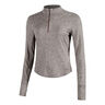 Swift Half-Zip Laufshirt Damen-Braun