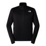 Winter Warm Pro 1/4 Zip Laufshirt Herren-Schwarz