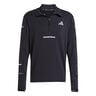 adi365 Warm Half-Zip Laufshirt Herren-schwarz