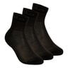 Quarter Active Sportsocken 3er Pack-Schwarz