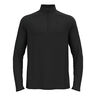 Essential 1/2 Zip Longsleeve Herren-Schwarz