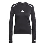 adidas Bekleidung adidas Ultimate High Visibility Laufshirt Damen-Schwarz