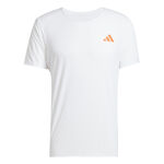 adidas Bekleidung adidas Adizero Laufshirt Herren-Weiß,Orange