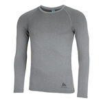 Odlo Bekleidung Odlo BL Top Crew Neck Performance Light Eco Lauftop Herren-Grau