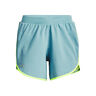 Fly By Elite 5in Shorts Damen-Hellblau,Neongelb