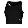 Run Ultraspun Crop Laufshirt Damen-Schwarz
