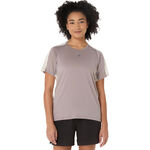 ASICS Bekleidung ASICS Fujitrail Elite Laufshirt Damen-Grau,Beige